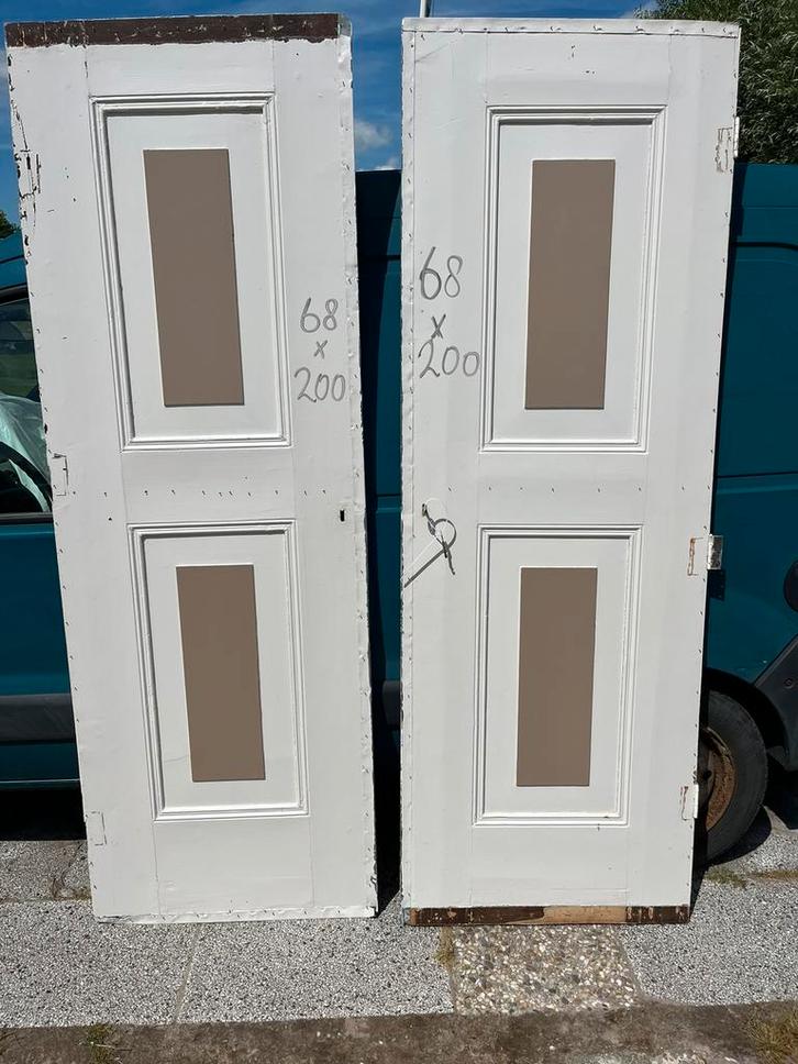 Oude paneeldeuren.Suite deuren.Kastdeur.175 stuks. Zie fotos, Doe-het-zelf en Verbouw, Deuren en Horren, Schuifdeur, Ophalen of Verzenden