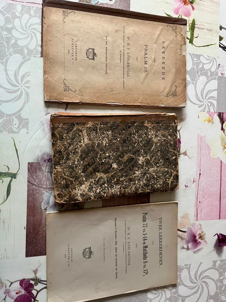 Dr H.F Kohlbrugge 3 boekjes; oa : de 50e psalm  zie fotos, Ophalen of Verzenden, Gelezen, Christendom | Protestants