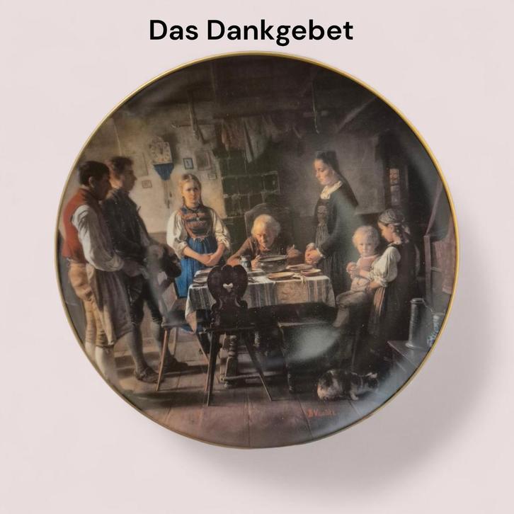 Hutschenreuther 'Das Dankgebet' wandbord, Antiek en Kunst, Antiek | Wandborden en Tegels, Ophalen of Verzenden
