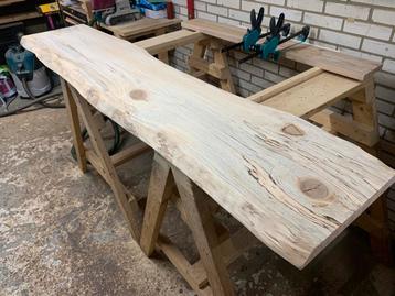 Mooie unieke boomstamplank - (maat 195x40) beschikbaar voor biedingen