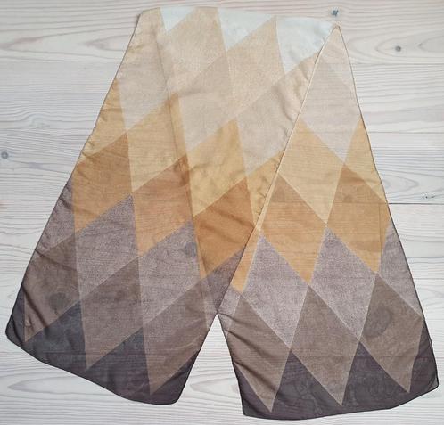 leuke bruin, oranje, beige sjaal met ruiten, €2 verzendkstn!, Kleding | Dames, Mutsen, Sjaals en Handschoenen, Zo goed als nieuw