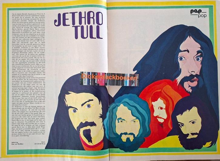 Pep nr 46, 1972; Jethro Tull, Auto Lanchester 1913 Tourer, Verzamelen, Muziek, Artiesten en Beroemdheden, Gebruikt, Boek, Tijdschrift of Artikel