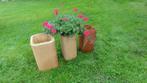 Bloembakken terracotta groot van gresbuis, antiek, Ophalen, Tuin, Steen, Gebruikt