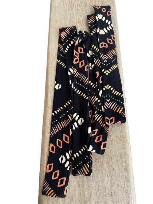 NIEUW GEISHA bind ceintuur of haar strik zwart burnt orange, Kleding | Dames, Riemen en Ceinturen, Nieuw, Tailleriem, 100 cm of meer