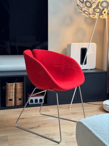 Moroso Fjord Designstoelen (4 stuks) rood/paars bekleding. beschikbaar voor biedingen