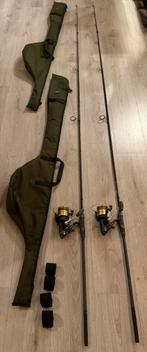 2x Shimano 8000D | Daiwa Emcast 10ft 3lbs | Fox R foudraal, Watersport en Boten, Hengelsport | Karpervissen, Ophalen, Zo goed als nieuw