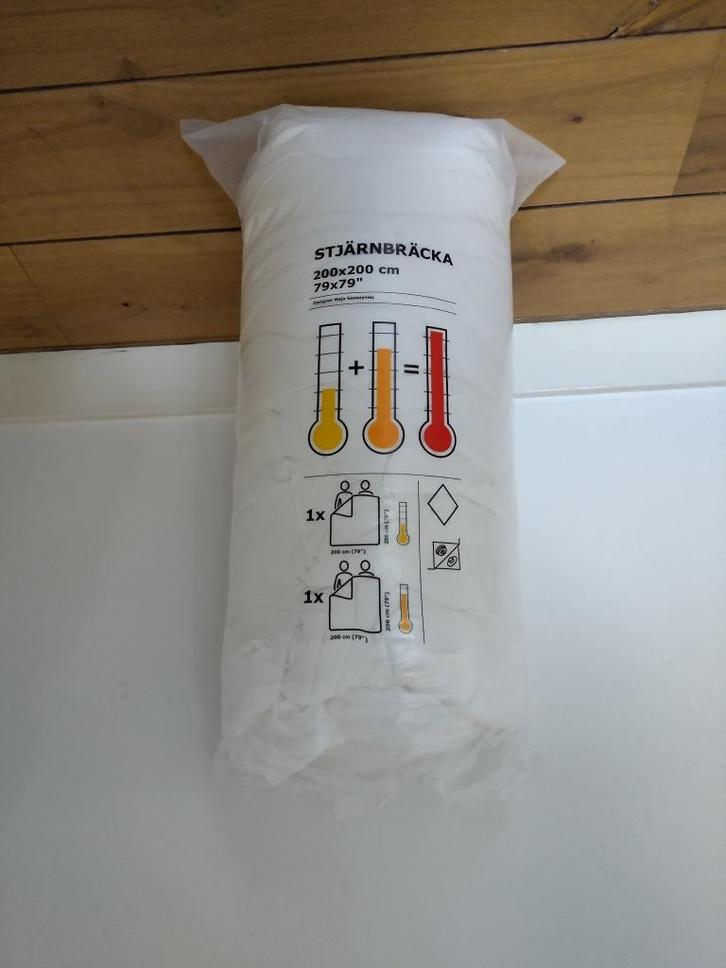 Ikea STJÄRNBRÄCKA dekbed 200x200 nieuw, Huis en Inrichting, Slaapkamer | Beddengoed, Nieuw, Deken of Dekbed, Tweepersoons, Wit