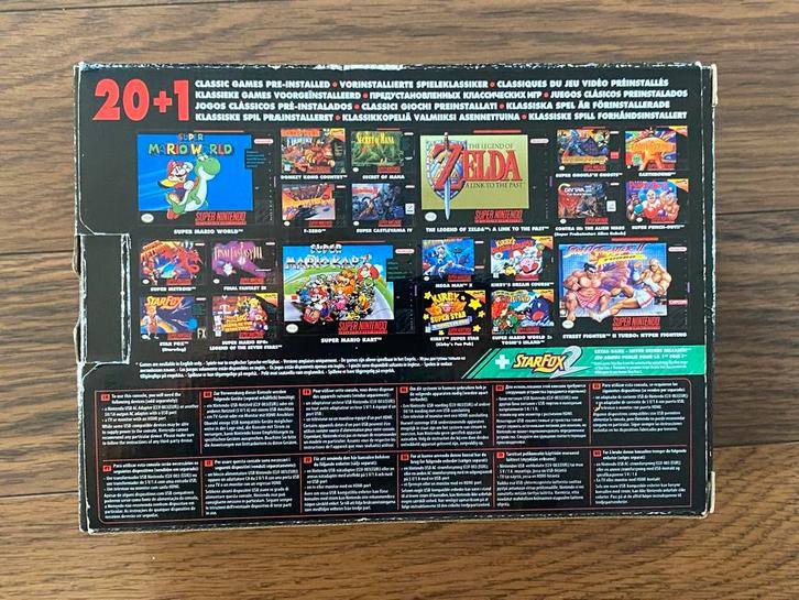 Originele Snes Mini met 282 Games - ZGAN!, Spelcomputers en Games, Spelcomputers | Nintendo Super NES, Zo goed als nieuw, Met 2 controllers