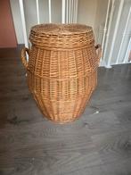 Rieten wasmand, Huis en Inrichting, Ophalen, Zo goed als nieuw, Bruin