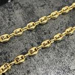 14k gouden ketting koffieboon schakel nieuw, Sieraden, Tassen en Uiterlijk, Kettingen, Ophalen of Verzenden, Zo goed als nieuw