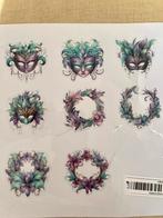 8 Stickers carnaval ca 5cm Venetiaans masker SALE knutselen, Ophalen of Verzenden, Nieuw, Knutselwerk