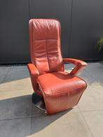 fauteuils relex ligstoel leer bediening accu, Ophalen, Gebruikt, 50 tot 75 cm, Leer