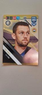 Stefan de Vrij - Inter Milan - FIFA 365 Adrenalyn XL, Ophalen of Verzenden, Zo goed als nieuw, Buitenlandse clubs, Spelerskaart