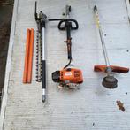 Stihl combimotor km100r met bosmaaier en heggenschaar  stuk, Ophalen, Gebruikt, Overige soorten