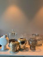 Bloemenvazen te koop: glazen vaas, aardbei vaas en meer, Huis en Inrichting, Woonaccessoires | Vazen, Ophalen, Overige kleuren