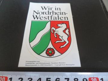stickers Duitsland Wir in Nordrhein - Westfalen  wapen *  beschikbaar voor biedingen