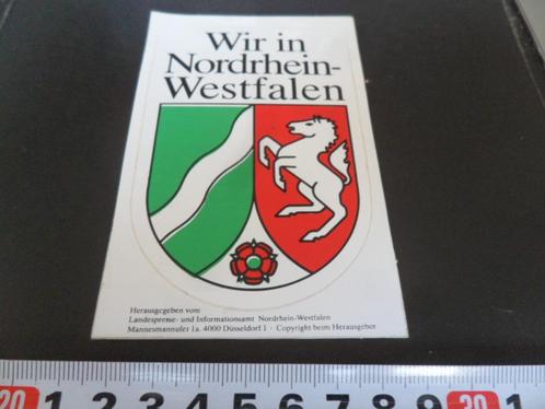 stickers Duitsland Wir in Nordrhein - Westfalen  wapen *, Verzamelen, Stickers, Zo goed als nieuw, Overige typen, Ophalen