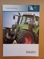 Folder Fendt 800 Vario Nederlandstalig, Ophalen of Verzenden, Gelezen, Tractor en Landbouw