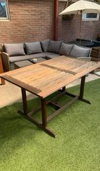 Tuintafel, Tuin en Terras, Ophalen, Gebruikt, Rechthoekig, Hout