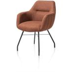 6 Nieuwe Armleuning stoelen, Koper kleur, Model Liv Xooon, Huis en Inrichting, Stoelen, Ophalen, Nieuw, Metaal, Vijf, Zes of meer stoelen