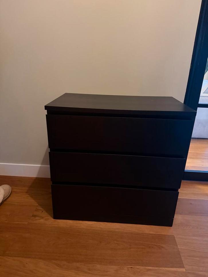 IKEA Malm Kast, Huis en Inrichting, Kasten | Dressoirs, Gebruikt, 50 tot 100 cm, 25 tot 50 cm, Met lade(s), Overige materialen