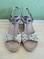 Mooie sandalen met sleehak maat 40, Kleding | Dames, Schoenen, Blauw, Zo goed als nieuw, Esprit, Sandalen of Muiltjes