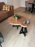 Ronde Eiken Salontafel Set - Maat & Kleur naar Keuze!, Huis en Inrichting, Tafels | Salontafels, Ophalen, Nieuw, 50 tot 100 cm
