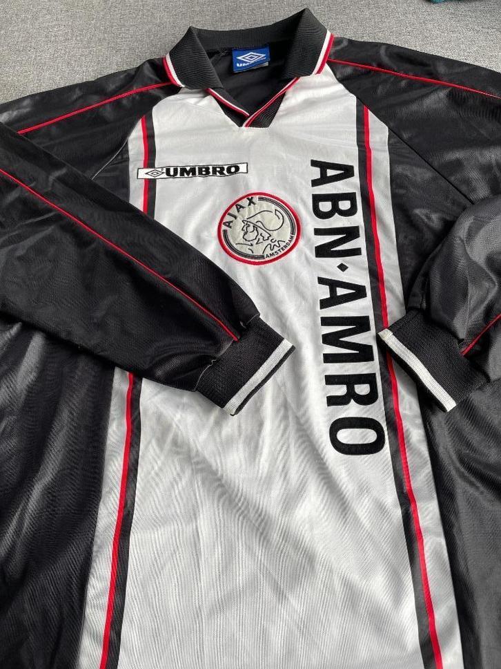 Matchworn Ajax shirt uit 98/99 lange mouwen Splinter 28, Sport en Fitness, Voetbal, Shirt, Maat XL, Verzenden