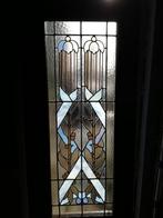 201,5hx143br Set dubbele deuren prachtig glas in lood, Antiek en Kunst, Antiek | Overige Antiek, Ophalen
