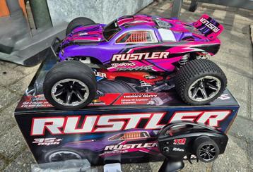 Traxxas Rustler 2WD Clipless RTR met accu en USB-C lader. beschikbaar voor biedingen