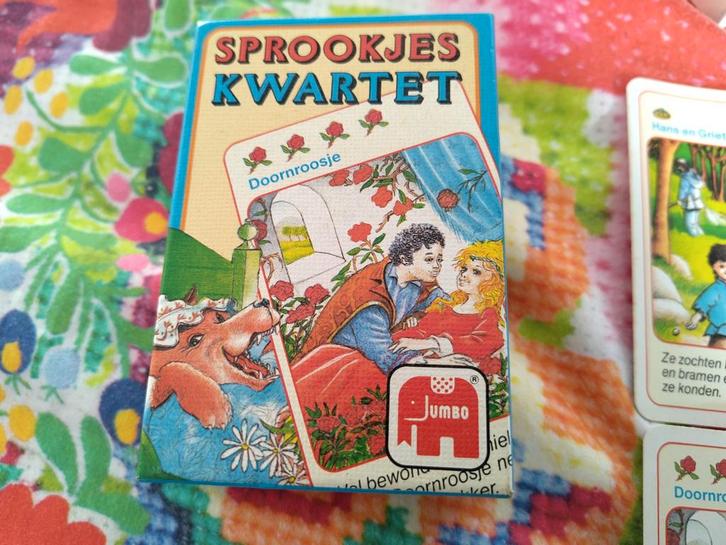 Sprookjes Kwartet - Jumbo, Hobby en Vrije tijd, Gezelschapsspellen | Kaartspellen, Gebruikt, Een of twee spelers, Drie of vier spelers