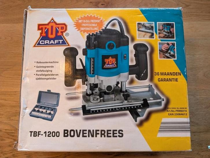 TK. zgan. Top Craft Bovenfrees., Doe-het-zelf en Verbouw, Gereedschap | Freesmachines, Zo goed als nieuw, Elektrisch, Bovenfrees