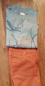 7/8 broek 42 met bijpassende trui pullover, Ophalen of Verzenden, Zo goed als nieuw, Maat 42/44 (L), Bruin