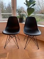 2x Original Vitra Eames DSR Chairs Black, Ophalen, Kunststof, Twee, Zwart