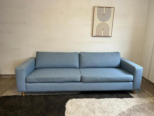 Bolia bank - licht blauw - 3 zits - nette staat, Huis en Inrichting, Banken | Bankstellen, Zo goed als nieuw, Rechte bank, 75 tot 100 cm