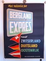 Originele poster Bergland Express NS Spoorwegen, Ophalen of Verzenden, A1 t/m A3, Film en Tv, Rechthoekig Staand