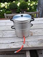 Aluminium sap pan..helemaal compleet, Ophalen of Verzenden, Nieuw, Aluminium, Koekenpan of Braadpan