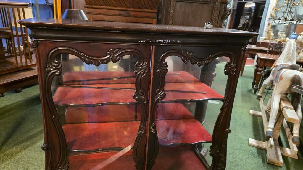 Hollands vitrine kast, Antiek en Kunst, Antiek | Meubels | Kasten, Ophalen
