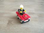 lego brandweer 6612 fire chief's car (1986), Ophalen of Verzenden, Gebruikt, Complete set, Lego