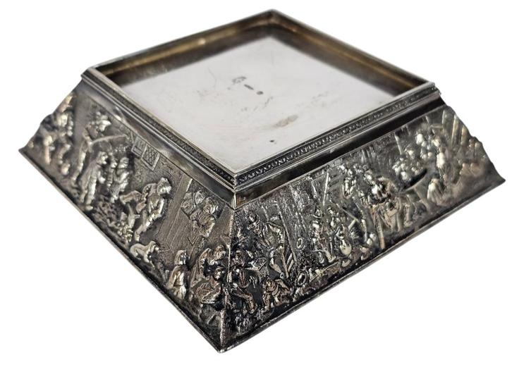 ZILPLA - memoblok houder -  verzilverd -  ZILPLA 90 -, Antiek en Kunst, Antiek | Goud en Zilver, Zilver, Ophalen of Verzenden