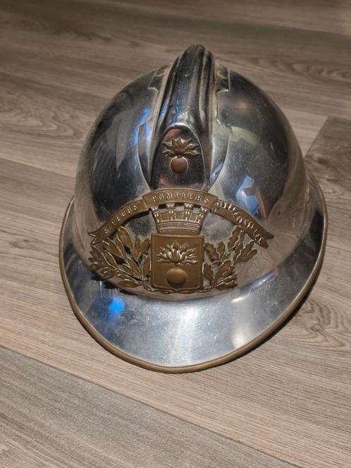 Oude Franse Brandweerhelm, Antiek en Kunst, Antiek | Overige Antiek, Ophalen of Verzenden