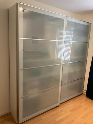 Glazen schuifdeur Pax kast