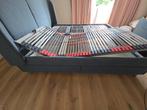 Tufjord bed 180 x 200 met hoofdboord, lades en lattenbodems, Ophalen, Verstelbaar, Tweepersoons, Zo goed als nieuw