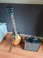Electrische gitaar met versterker, Muziek en Instrumenten, Snaarinstrumenten | Gitaren | Bas, Ophalen, Gebruikt
