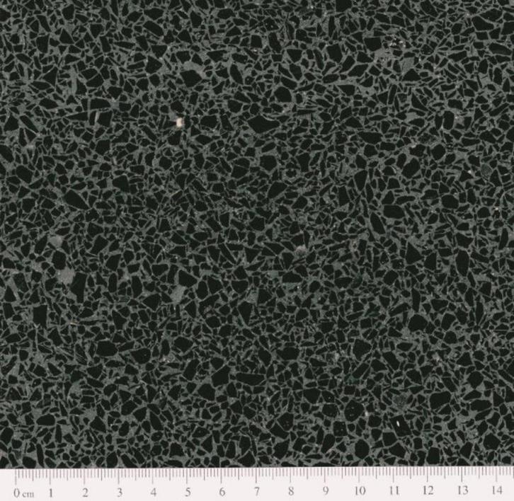 Terrazzo tegels zwart Ecostone Ebano 40x40 granito plinten, Doe-het-zelf en Verbouw, Tegels, Nieuw, Vloertegels, Marmer, 40 tot 60 cm
