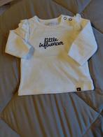 Wit Shirtje Newborn Maat 56, Kinderen en Baby's, Babykleding | Maat 56, Newborn, Jongetje of Meisje, Ophalen of Verzenden, Zo goed als nieuw