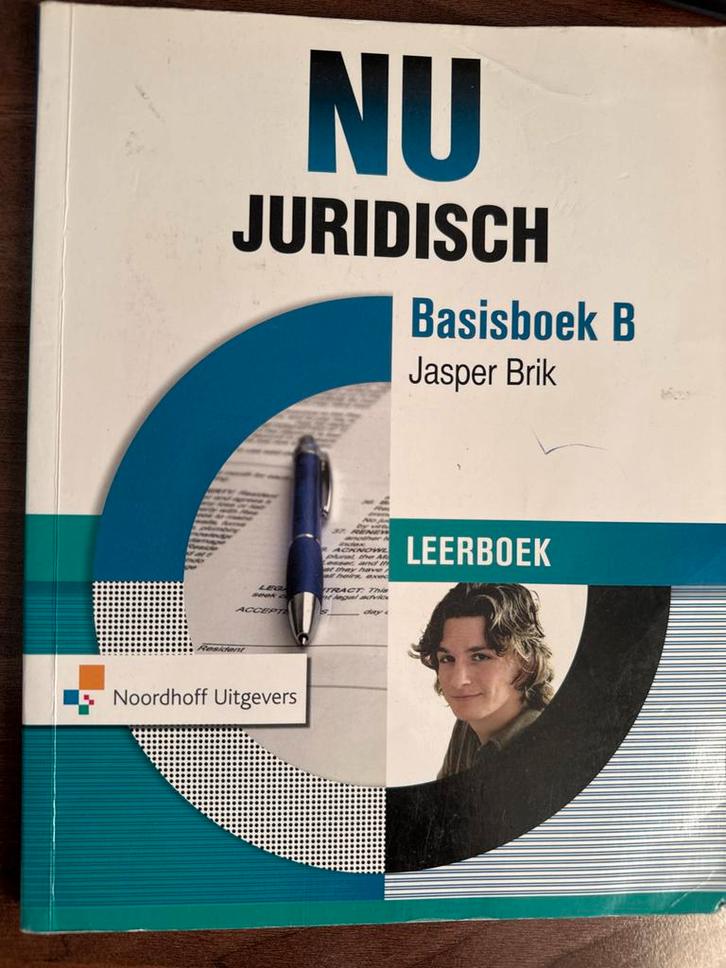 NU Juridisch Basisboek B - Jasper Brik, Boeken, Schoolboeken, Zo goed als nieuw, Overige vakken, VMBO, Ophalen