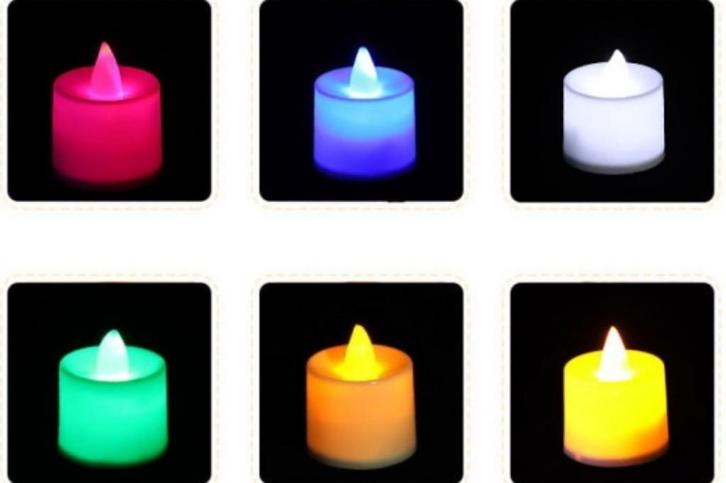 KOOPJE - LED LAMPJES - KLEURVERLOOP, Huis en Inrichting, Woonaccessoires | Kandelaars en Kaarsen, Nieuw, Minder dan 25 cm, Overige materialen