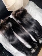 Real human hair extensions donkerbruin 55 cm, Sieraden, Tassen en Uiterlijk, Uiterlijk | Haarverzorging, Ophalen of Verzenden