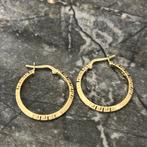 14k gouden oorbellen versace patroon, Ophalen of Verzenden, Nieuw, Goud